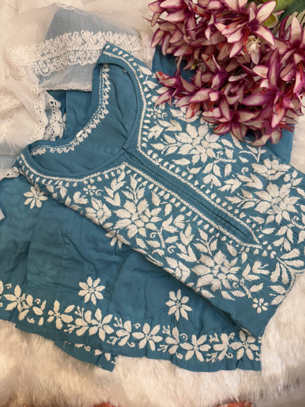 Pure Modal Cotton Chikankari Set - Image 3