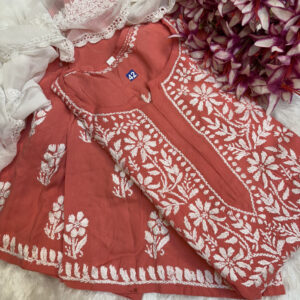 Beautiful Modal Cotton Chikankari Set