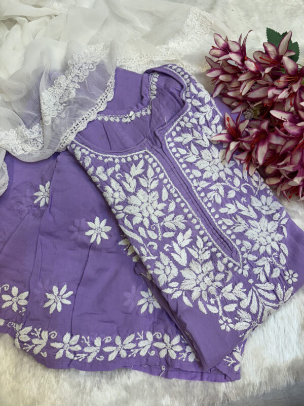Pure Modal Cotton Chikankari Set